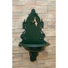 VERONA kerti alumínium öntvény falikút antikolt zöld, tömlővéges réz kerti csappal