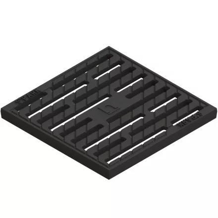 Aknarács öntöttvas, réses, négyzetes EASY – B125, 300×300 mm