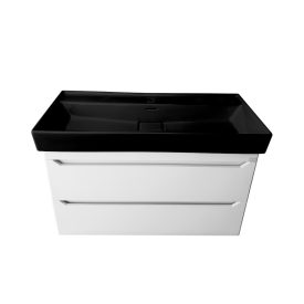   TMP SHARP fali fürdőszobabútor CeraStyle SHARP - FEKETE mosdóval - 60 x 48 cm