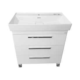   TMP TRIO lábon álló fürdőszobabútor CeraStyle SHARP - 37500 mosdóval - 100 x 48 cm