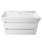 TMP SHARP fali fürdőszobabútor CeraStyle SHARP - 37600 - DUPLA csaplyukas mosdóval - 100 x 48 cm