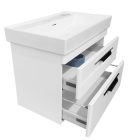 TMP LUX 60 fali fürdőszobabútor - CeraStyle SHARP 37100 mosdóval - 60 x 48 cm