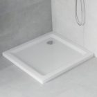 Mexen Flat Slim 100x100 szögletes lapos akril zuhanytálca, 5 cm magas