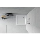 Mexen Flat Slim 100x100 szögletes lapos akril zuhanytálca, 5 cm magas