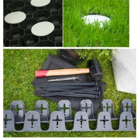 Fehér színű műanyag jelölő gyeprácshoz