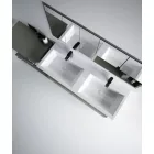 Sanovit ISIK porcelán mosdókagyló - dupla - 120 x 44 cm