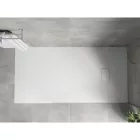 Mexen Hugo kőhatású SMC zuhanytálca 170 x 80 cm, fehér, szifonnal