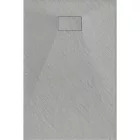 Mexen Hugo kőhatású SMC zuhanytálca 110 x 80 cm, szürke, szifonnal