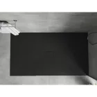Mexen Hugo kőhatású SMC zuhanytálca 180 x 100 cm, fekete, szifonnal