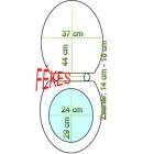 Lecsapódásgátlós duroplast WC ülőke Kagylós mintás, rozsdamentes fémzsanérral