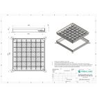 fedlap OZ URBAN UNIFILL rejtett négyzetes 680x680 PL.600x600 Hext.80 Hin.40 zárral B125 (5000.2897)
