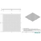 fedlap OZ URBAN Access négyzetes 1000x1000 PL.946x946 Hext.33 gyalogos fogantyúval (5000.4241-100-Z)