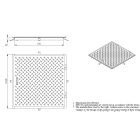 fedlap Metal festett URBAN Access négyzetes 600x600 PL.540x540 Hext.33 gyalogos fogantyúval (5000.4241-60)