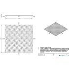 fedlap OZ URBAN Access négyzetes 900x900 PL.846x846 Hext.33 gyalogos fogantyúval (5000.4241-90-Z)