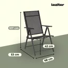Arvin Balcony kerti bútor garnitúra szett fekete