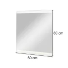 Liv 60 tükör led világítással 60x80 cm