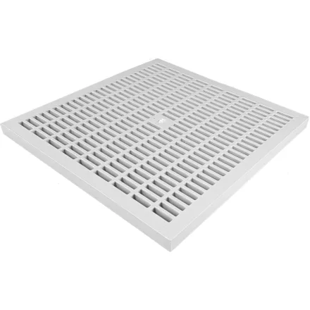 BASE négyzetes akna I. típus – 550×550 mm, PP fedlap, szürke