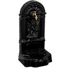 FIRENZE kerti alumínium öntvény álló falikút fekete, tömlővéges réz kerti csappal