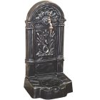 FIRENZE kerti alumínium öntvény álló falikút antikolt ezüst, tömlővéges réz kerti csappal