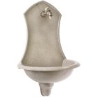 SIENA kerti alumínium öntvény falikút gránit, tömlővéges réz kerti csappal