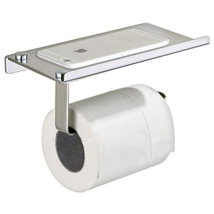 Dratos WC papír tartó mobiltartóval 
