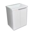 PIRAMIDA EURIDIKA fali függesztett / álló fürdőszobabútor öntött műmárvány mosdóval 60 cm