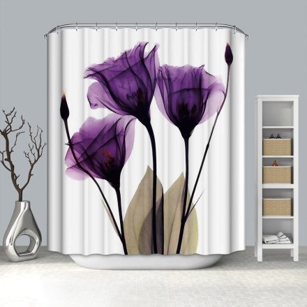 Textil Zuhanyfüggöny, lila virág 31 (180 x 200 cm)