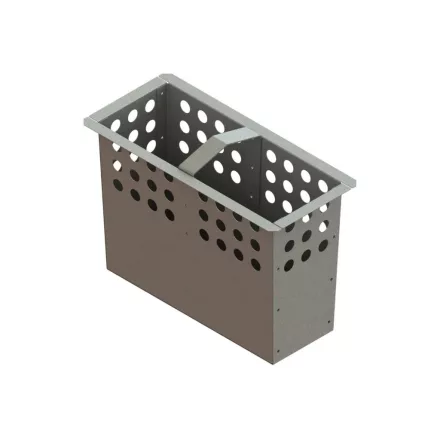 PRO fibrobeton csapadékvíz aknakészlet – LN200, Hext.260 mm, D400 öntöttvas rács