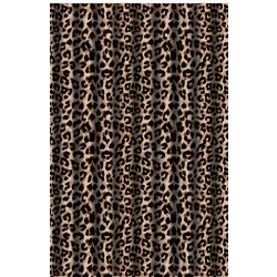   Textil zuhanyfüggöny 180x200 cm, leopard mintázattal, mosható és vasalható