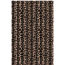   Textil zuhanyfüggöny 180x200 cm, leopard mintázattal, mosható és vasalható