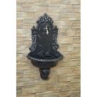 VIENNA kerti alumínium öntvény falikút antikolt ezüst, tömlővéges réz kerti csappal