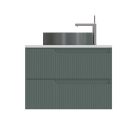 Piramida EURIDIKA fali fürdőszobabútor - mosdópult mosdó nélkül -2 fiókos - PINO ZÖLD - 65 x 48 x 53 cm