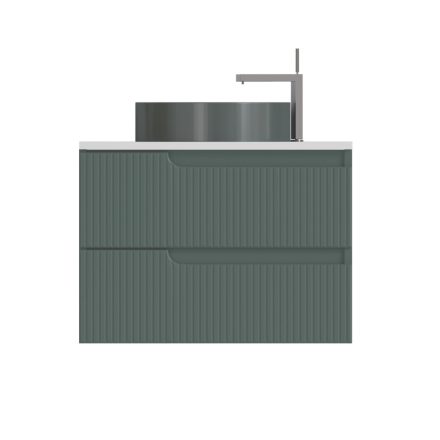 Piramida EURIDIKA fali fürdőszobabútor - mosdópult mosdó nélkül -2 fiókos - PINO ZÖLD - 65 x 48 x 53 cm