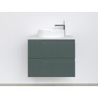 Piramida EURIDIKA fali fürdőszobabútor - mosdópult mosdó nélkül -2 fiókos - PINO ZÖLD - 65 x 48 x 53 cm