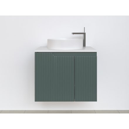 Piramida EURIDIKA fali fürdőszobabútor - mosdópult mosdó nélkül -2 ajtós - PINO ZÖLD - 65 x 48 x 53 cm