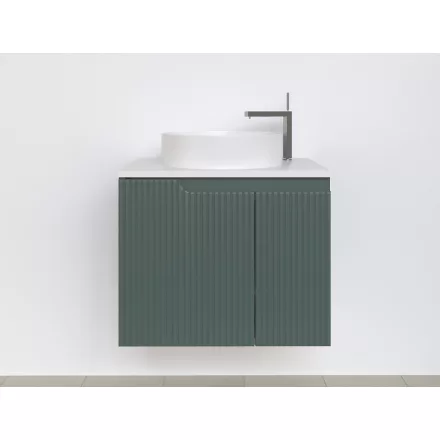 Piramida EURIDIKA fali fürdőszobabútor - mosdópult mosdó nélkül -2 ajtós - PINO ZÖLD - 65 x 48 x 53 cm