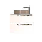 Piramida EURIDIKA fali fürdőszobabútor - mosdópult mosdó nélkül -2 fiókos - 65 x 48 x 53 cm