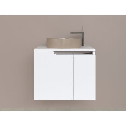 Piramida EURIDIKA fali fürdőszobabútor - mosdópult mosdó nélkül -2 ajtós - 65 x 48 x 53 cm