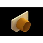 BASE végzáró elem – fibrobeton, LN100, Hext.125 mm, DN110 kimenet