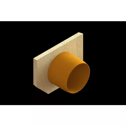 BASE végzáró elem – fibrobeton, LN100, Hext.125 mm, DN110 kimenet