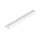 STAINLESS inox dekor folyókarács – esőcsepp mintás, 1000×28,5 mm
