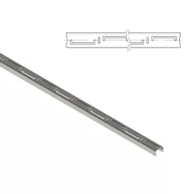   STAINLESS inox dekor folyókarács – táblás, 1000×28,5 mm