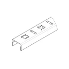 STAINLESS inox dekor folyókarács – juharlevél mintás, 1000×28,5 mm