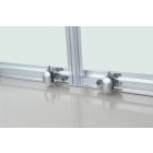 Stuxi Delhi 80x80 cm íves két tolóajtós zuhanykabin zuhanytálcával és króm szifonnal, krómozott elemekkel, 190 cm magas