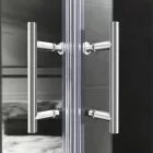 Stuxi Delhi 90x90 cm szögletes két tolóajtós zuhanykabin zuhanytálcával és króm szifonnal, krómozott elemekkel, 190 cm magas