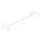 Mexen Loft törölközőtartó rúd 54 cm, króm