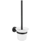 Mexen Loft fali WC kefe tartóval, fekete