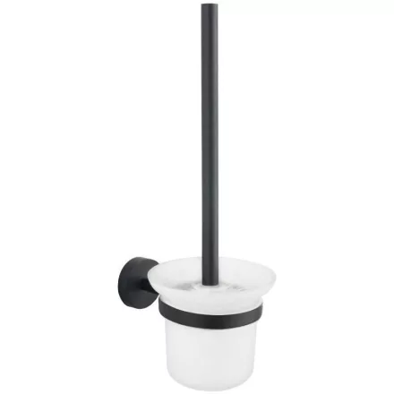 Mexen Loft fali WC kefe tartóval, fekete