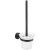 Mexen Loft fali WC kefe tartóval, fekete