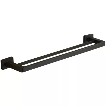 Mexen Asis dupla törölközőtartó rúd 54 cm, fekete